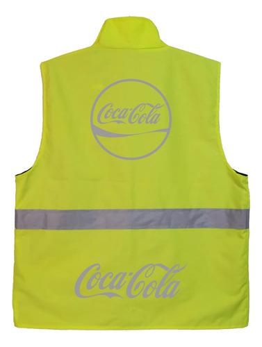 Chaleco De Seguridad Coca Cola Modelo 2 Amarillo L