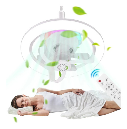 Ventilador Foco Lampara Led Rgb Socket 360° 50w Control