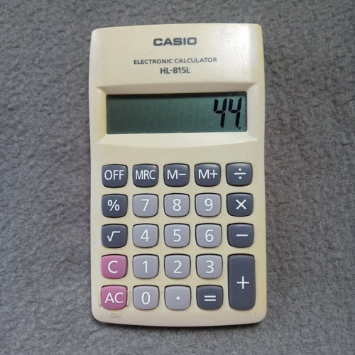 Calculadora Casio Portátil De Bolsillo Hl-815l-bk Nueva 