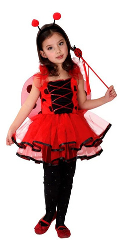 Kit De Disfraz Rojo Para Niñas, Falda De Baile De Princesa