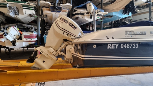 Imagen 2 de 8 de Lancha Quiksilver 1600 - 2009 - Evinrude Etec 115 Hp