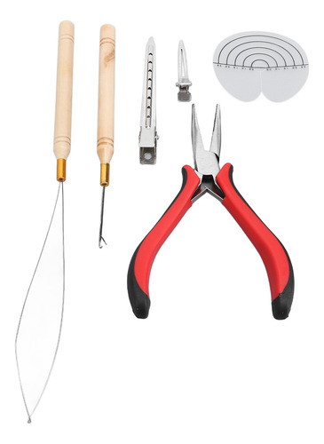 Kit De Ferramentas De Extensão De Cabelo Alicate De Silicone