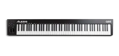 Controlador Alesis Q88 Mkii 88 Teclas Usb Midi Negro Cuo