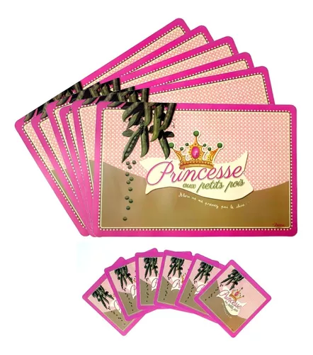 JOGO AMERICANO DAS PRINCESAS - 43,5X28,5CM - Loja de R$ 1,99 Online