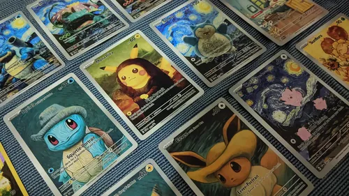 Kit Pikachu With The Starry Night +17 Cards Pokémon Van Gogh
