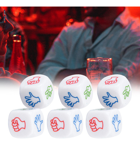 3 Pack De 2 Juegos De Dados Con Diseño Innovador, 3 Piezas