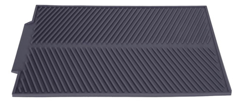 Platos Rectangulares De Silicona Con Tapete De Silicona Gris