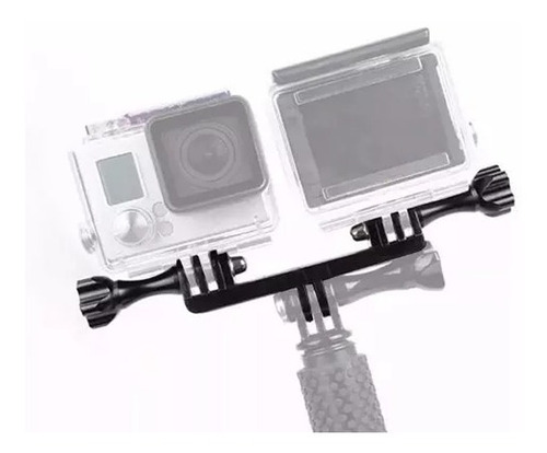 Puente Soporte Doble Camaras Y Foco Led Compatible Gopro