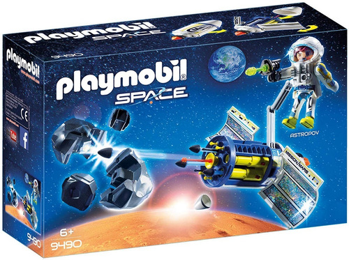 Playmobil Satelite Con Laser Meteoritos 9490 Space Ink Edu
