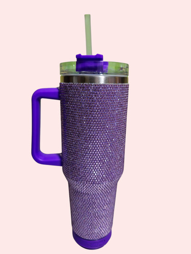 Vaso Quencher Strass Con Parlante Violeta Vaso Quencher Strass