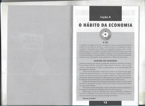 As 16 Leis Do Sucesso N° 4 - Liderança E Hábito De Economia ( Ed. Faro-2019-36 Pgs- Livreto Auto Ajuda) (Usado)