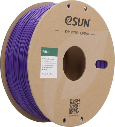 Filamento 3D ABS+ Esun de 1.75mm y 1kg purple