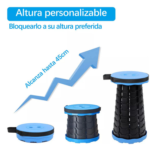 Banco Retrátil, Banquinho Portátil Dobrável Com Alça Ajustáv