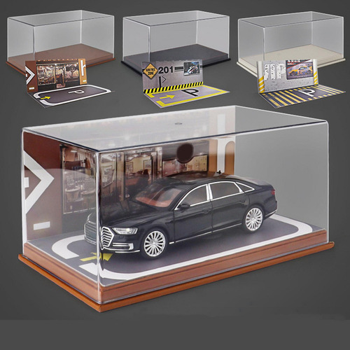M Vitrine De Carro Fundido Em Escala 1/24 Com Capa De Branco