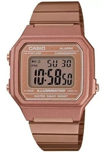 Reloj Mujer Casio B650wc Rose Gold Retro/ Envío Gratis