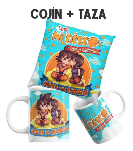 Cojín Taza Dragon Ball Goku Y Milk San Valentín y milk taza Cojín Taza Dragon Ball Goku Y Milk San Valentín
