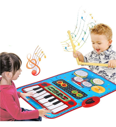 Alfombrillas Musicales Para Bebés 2 En 1: Teclas De Piano Y