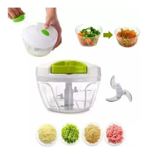 Picador Manual Procesador Ajo Cortador Rebanador Verduras