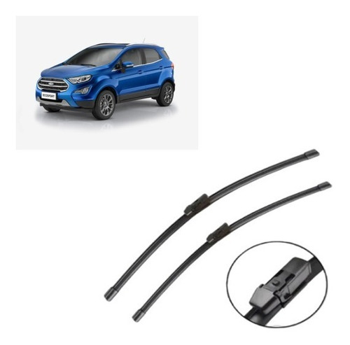 Par Plumillas Delanteras Modelo Ford Ecosport 2013 A 2015