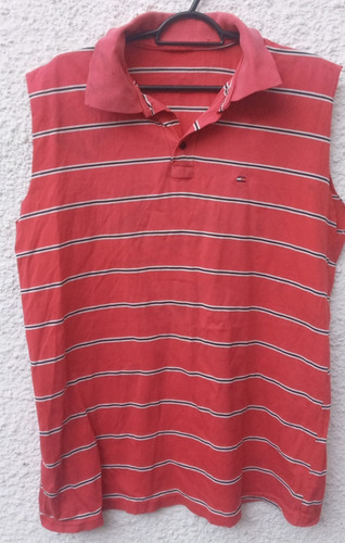 Remera Trabajo Roja Tommy Hilfiger Talle Xl.