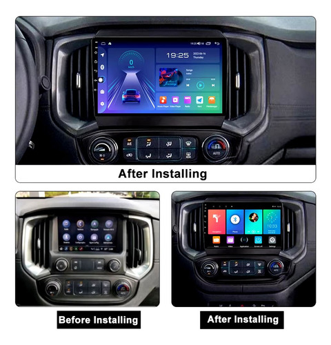 Multimedia 9 S10 Carplay Y Android Auto Cam Reversa
