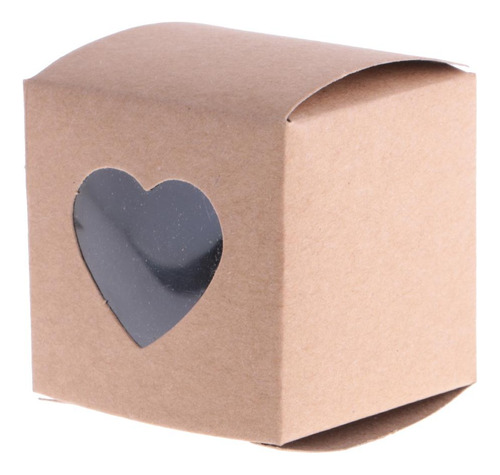 2 X 50pcs Cajas Rústica De Caramelos De Kraft Cajas De