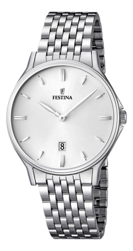 Reloj Festina F16744  100% Acero Cristal Duro 100 Fechador