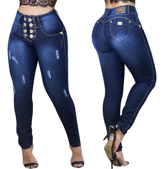calça jeans feminina cintura alta barata mercado livre