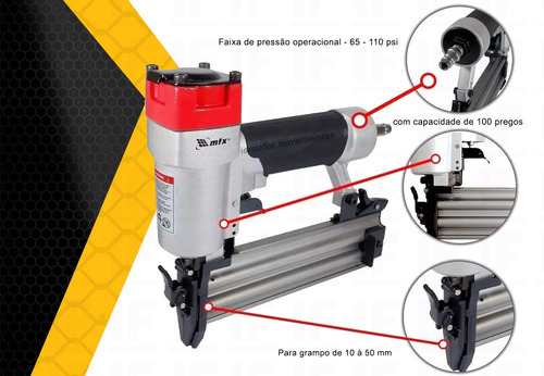 Pinador Pneumatico Para Pinos Mtx + Pinos 30mm E 35mm