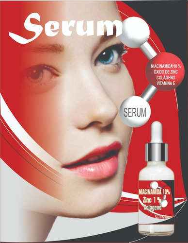 Niacinamida 10% + Zinc 1% Serum 30 Ml. + Colágeno + Vita E