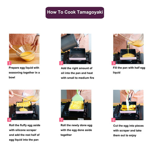 Sartén Japonesa Ibbm Para Tamagoyaki, Antiadherente, Pequ...