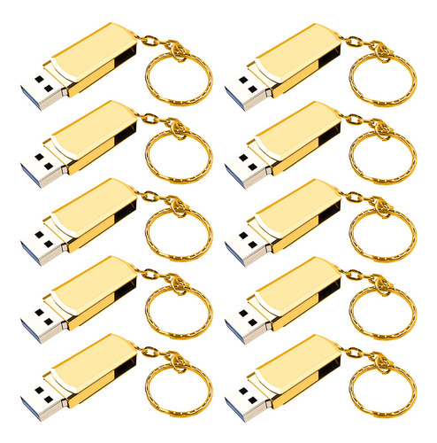 Memoria Usb 8gb 10pcs,yuxikis Usb Flash Drive Con Llavero