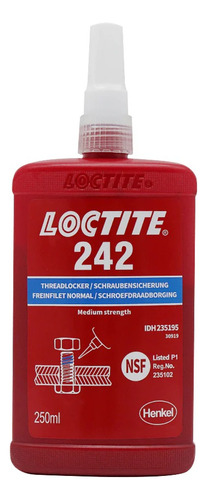 Loctite 242 Traba Perno Azul 250ml Viscosidad: 1200/5000
