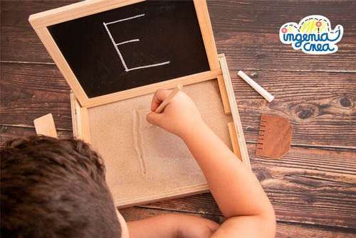 Bandeja Didáctica Montessori Ingeniacrea+pizarron Doble Cara