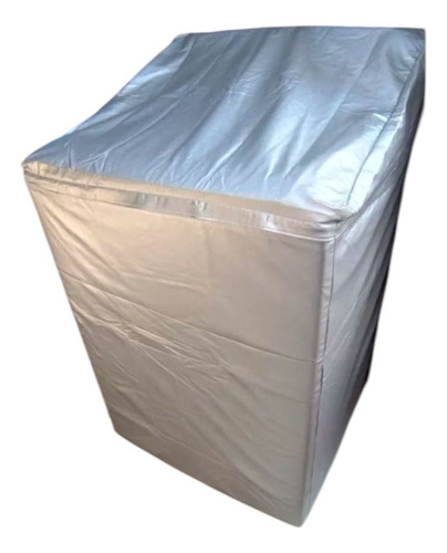Funda Lavadora Tapa Con Cierre Whirlpool 20kg Platamod2 Plateado