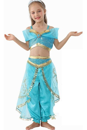 . Disfraz De Princesa De Jazmín For Niñas Vestido