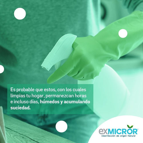 Imagen 5 de 7 de Higienizante Organico Exmicror 1 Lt Con Vaporizador