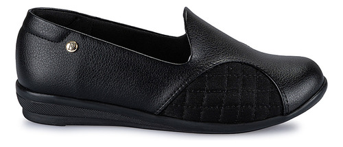 Zapato Slip On Casual Mujer Piazza Negro Wal-299