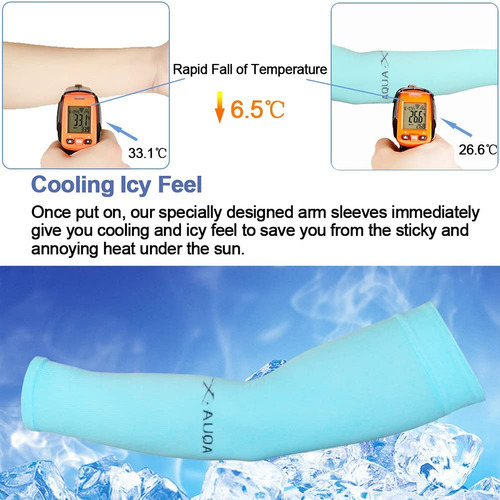 6 Pares De Mangas De Refrigeración Con Protección Uv Para