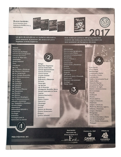 Guía Resuelta + Cuaderno Ejercicios Área 1 Lic. 2017 P.xxi (Usado)
