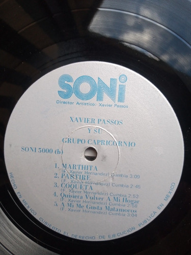 Xavier Passos Y Capricornio En El Firmamento Lp Vinil (Usado)