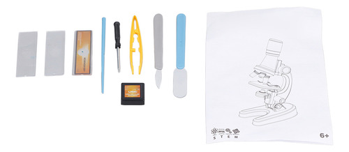 Microscopio Led Para Niños, Kit De Diapositivas Para Muestra