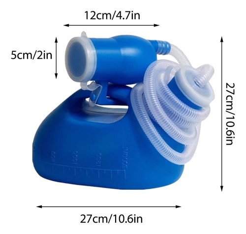 Urinario De Noche Espesado For Hombres Mayores, 2000 Ml