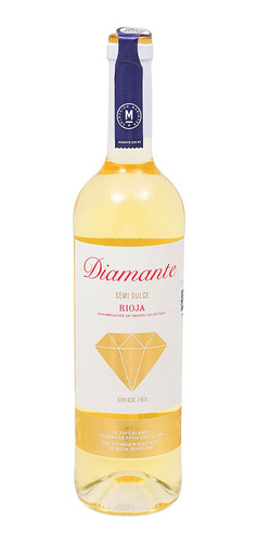 Vino Blanco Español Diamante Rioja Semidulce 750ml