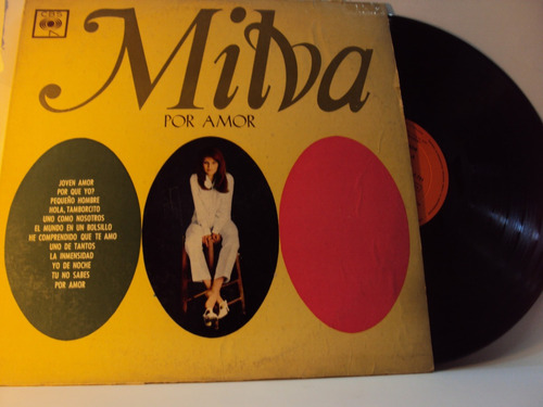 Vinilo Lp 136 Milva Por Amor Joven Amor Porque Yo