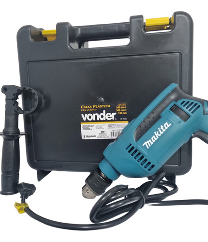 Furadeira Hammer Drill760w 127v Hp1640 Makita+maleta Grátis Azul 50/60hz