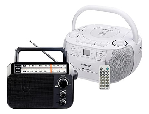Pack Retekess Tr621: Combo Cd, Cassette Y Radio Porttil