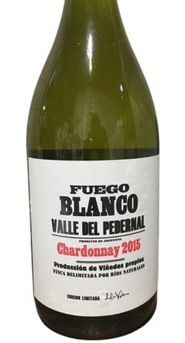 Vino Fuego Blanco Chardonnay 2015 San Juan