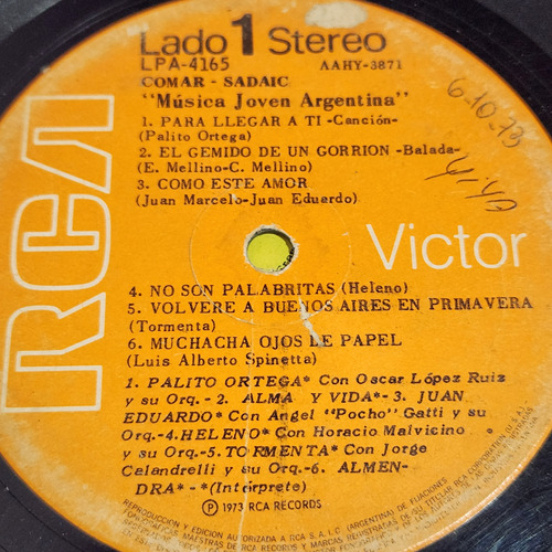 Sin Tapa Disco Musica Joven Argentina Almendra Livi Otro Cp0