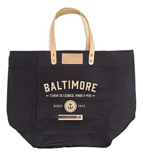 Bolso Playa Baltimore Gabardina Y Cuero - Tienda Baltimore